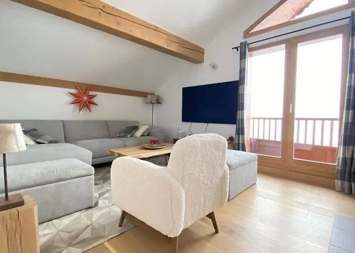 アパート La Bergerie 10-12 Personnes Au Pied Des Pistes A Montalbert *